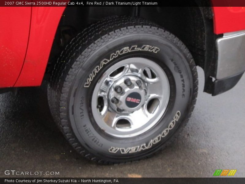 Fire Red / Dark Titanium/Light Titanium 2007 GMC Sierra 2500HD Regular Cab 4x4