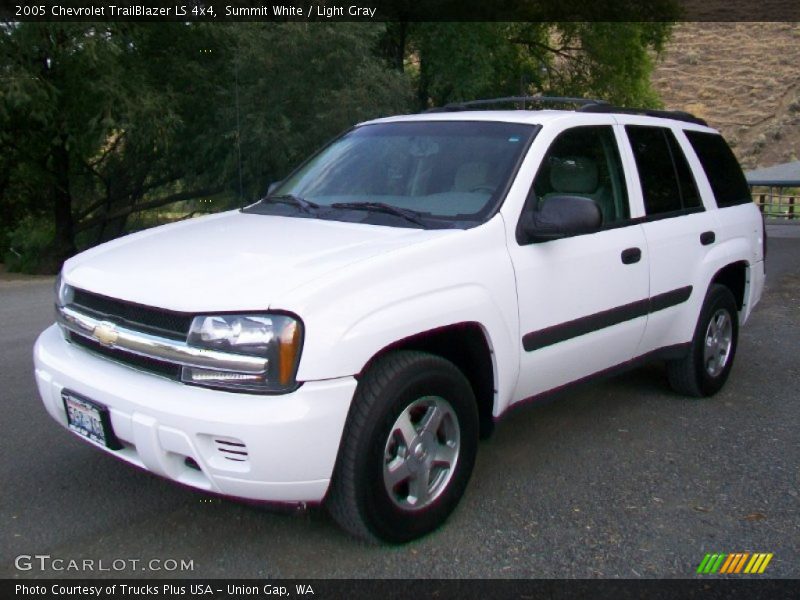 Summit White / Light Gray 2005 Chevrolet TrailBlazer LS 4x4