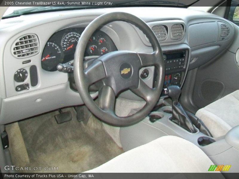 Summit White / Light Gray 2005 Chevrolet TrailBlazer LS 4x4