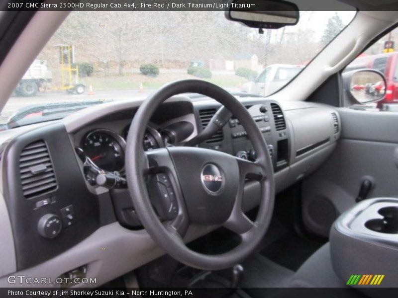 Fire Red / Dark Titanium/Light Titanium 2007 GMC Sierra 2500HD Regular Cab 4x4