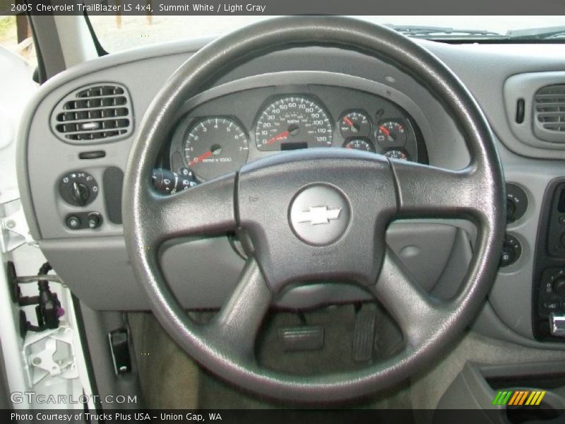 Summit White / Light Gray 2005 Chevrolet TrailBlazer LS 4x4