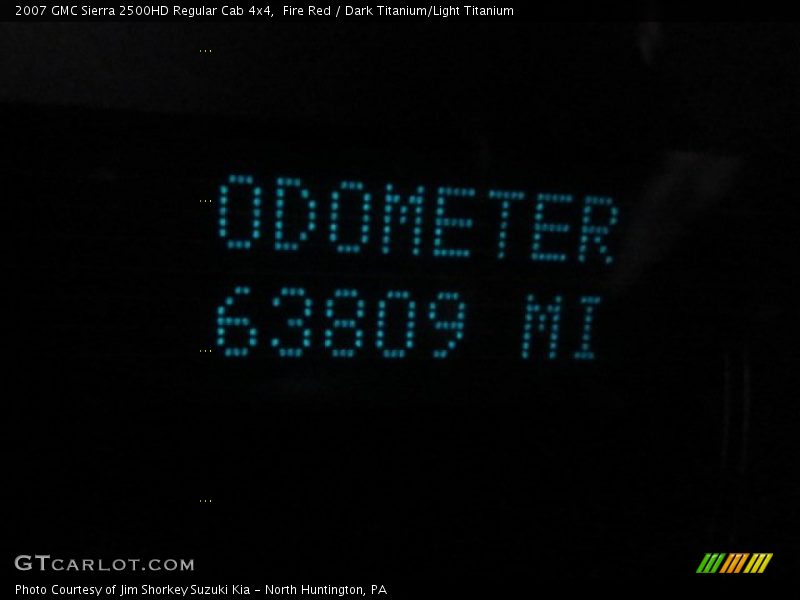 Fire Red / Dark Titanium/Light Titanium 2007 GMC Sierra 2500HD Regular Cab 4x4