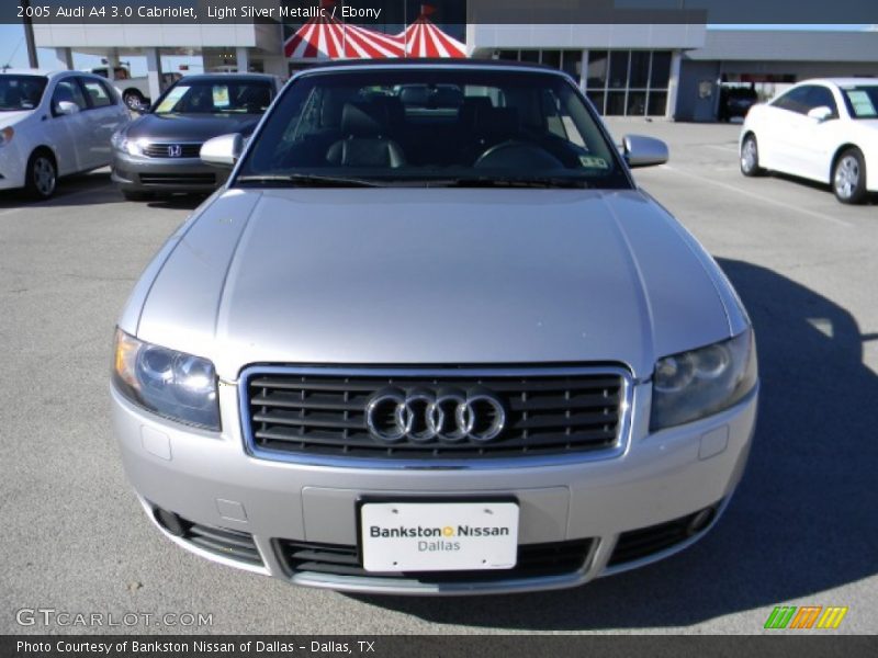 Light Silver Metallic / Ebony 2005 Audi A4 3.0 Cabriolet