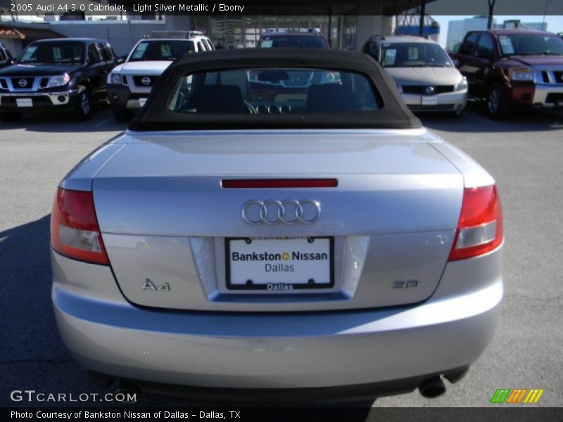 Light Silver Metallic / Ebony 2005 Audi A4 3.0 Cabriolet