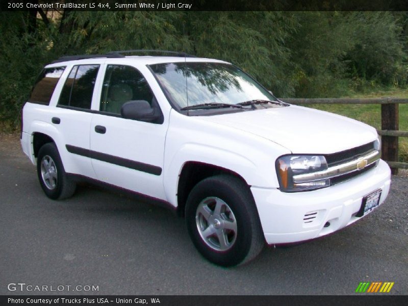 Summit White / Light Gray 2005 Chevrolet TrailBlazer LS 4x4