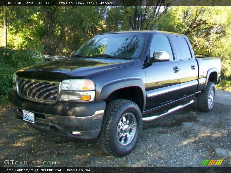 Onyx Black / Graphite 2002 GMC Sierra 2500HD SLE Crew Cab