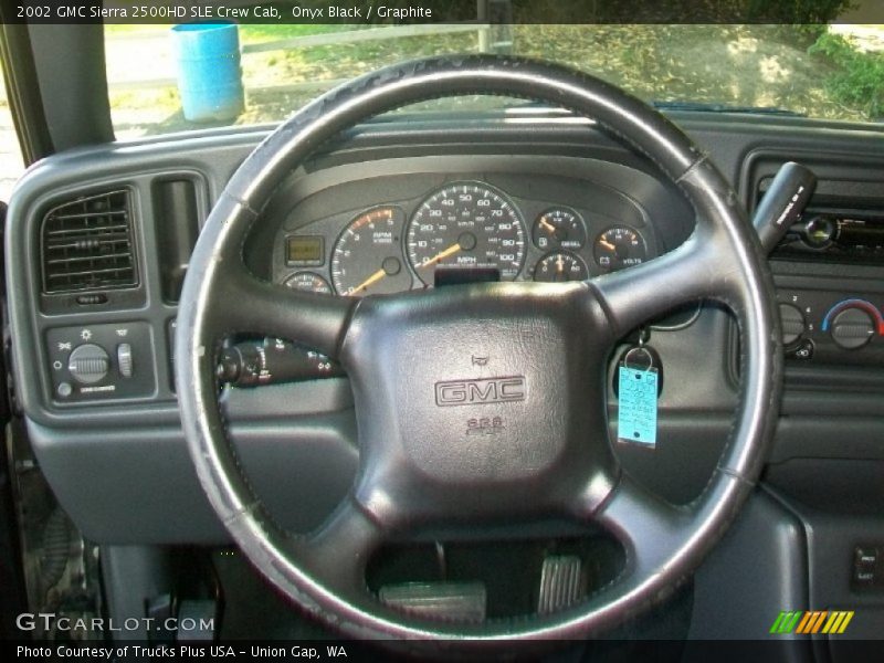 Onyx Black / Graphite 2002 GMC Sierra 2500HD SLE Crew Cab