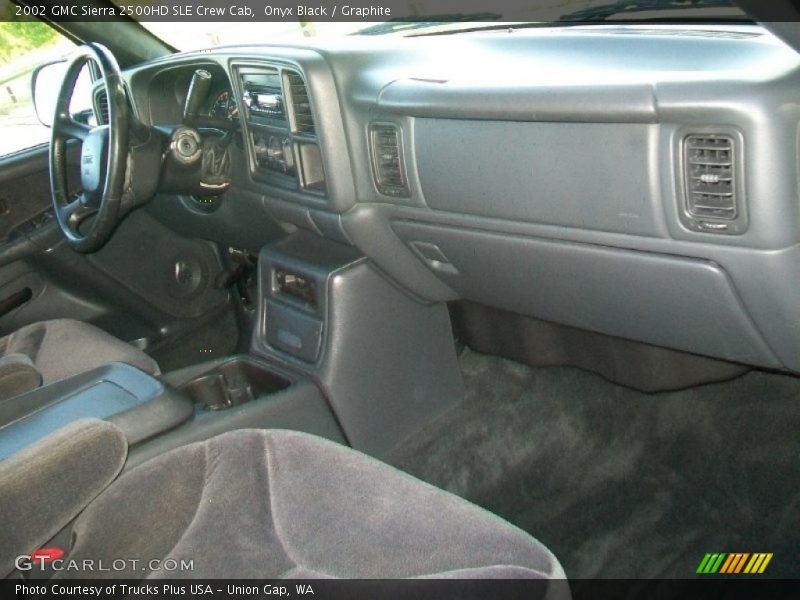 Onyx Black / Graphite 2002 GMC Sierra 2500HD SLE Crew Cab