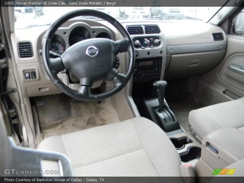  2002 Frontier SE Crew Cab Beige Interior