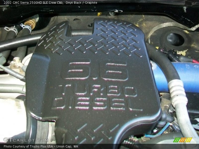 Onyx Black / Graphite 2002 GMC Sierra 2500HD SLE Crew Cab