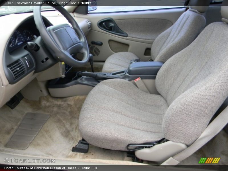 Bright Red / Neutral 2002 Chevrolet Cavalier Coupe