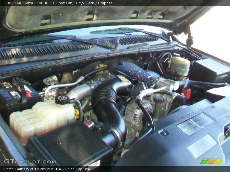 Onyx Black / Graphite 2002 GMC Sierra 2500HD SLE Crew Cab