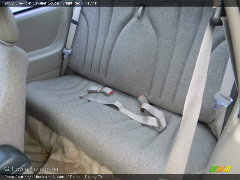 Bright Red / Neutral 2002 Chevrolet Cavalier Coupe