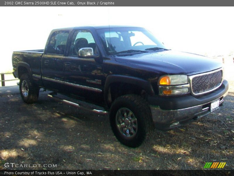 Onyx Black / Graphite 2002 GMC Sierra 2500HD SLE Crew Cab