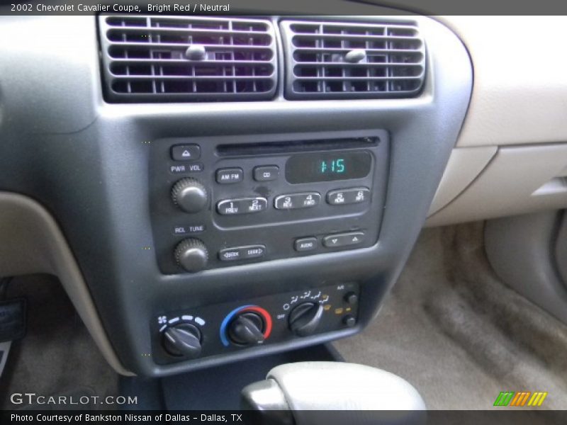 Bright Red / Neutral 2002 Chevrolet Cavalier Coupe