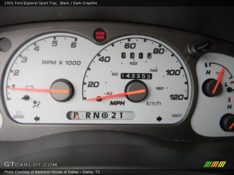 Black / Dark Graphite 2001 Ford Explorer Sport Trac