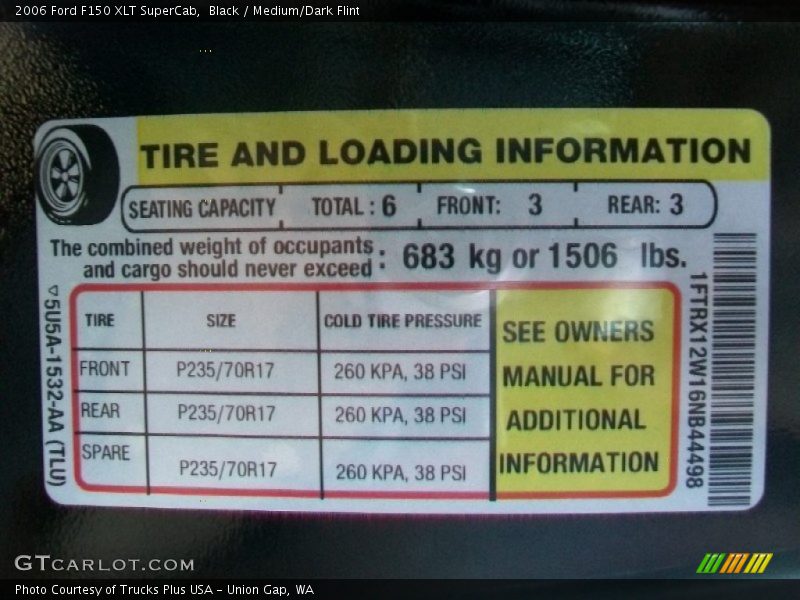 Black / Medium/Dark Flint 2006 Ford F150 XLT SuperCab