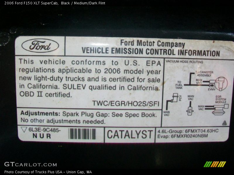 Black / Medium/Dark Flint 2006 Ford F150 XLT SuperCab