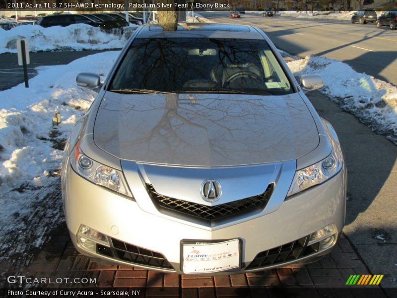 Paladium Silver Pearl / Ebony Black 2011 Acura TL 3.7 SH-AWD Technology