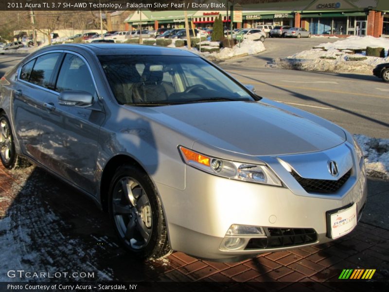 Paladium Silver Pearl / Ebony Black 2011 Acura TL 3.7 SH-AWD Technology