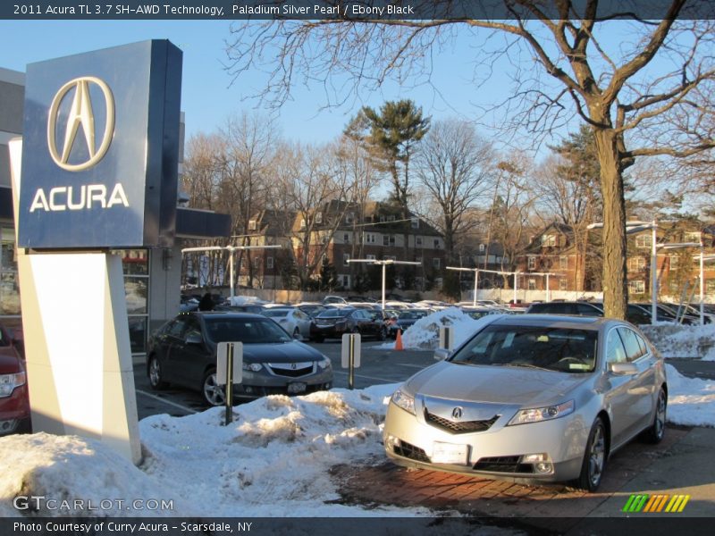 Paladium Silver Pearl / Ebony Black 2011 Acura TL 3.7 SH-AWD Technology