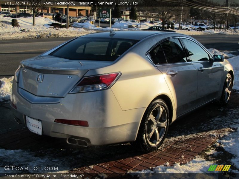 Paladium Silver Pearl / Ebony Black 2011 Acura TL 3.7 SH-AWD Technology
