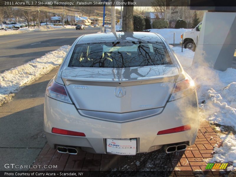 Paladium Silver Pearl / Ebony Black 2011 Acura TL 3.7 SH-AWD Technology