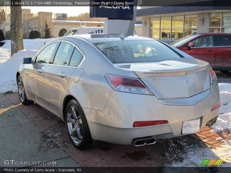 Paladium Silver Pearl / Ebony Black 2011 Acura TL 3.7 SH-AWD Technology