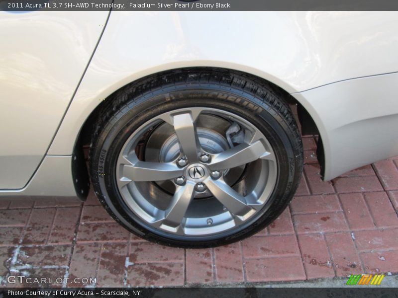 Paladium Silver Pearl / Ebony Black 2011 Acura TL 3.7 SH-AWD Technology
