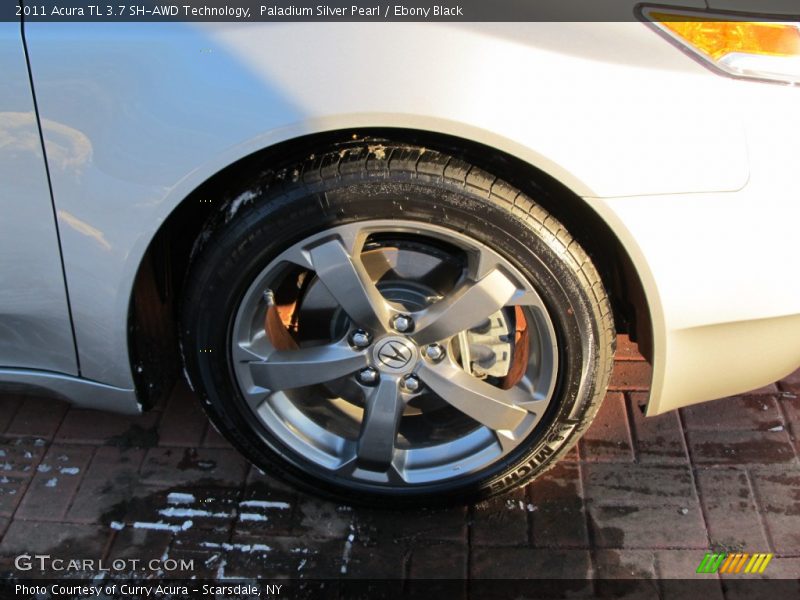 Paladium Silver Pearl / Ebony Black 2011 Acura TL 3.7 SH-AWD Technology