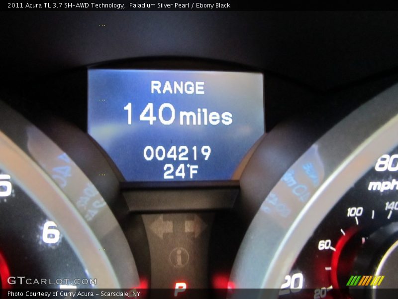 Paladium Silver Pearl / Ebony Black 2011 Acura TL 3.7 SH-AWD Technology