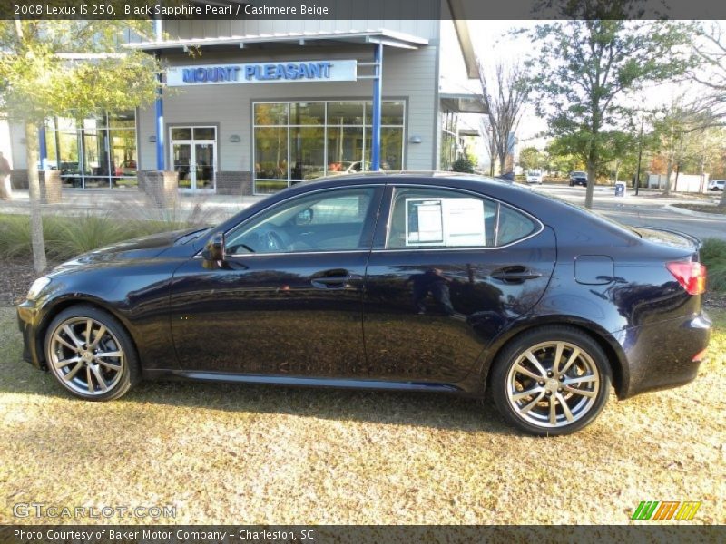 Black Sapphire Pearl / Cashmere Beige 2008 Lexus IS 250