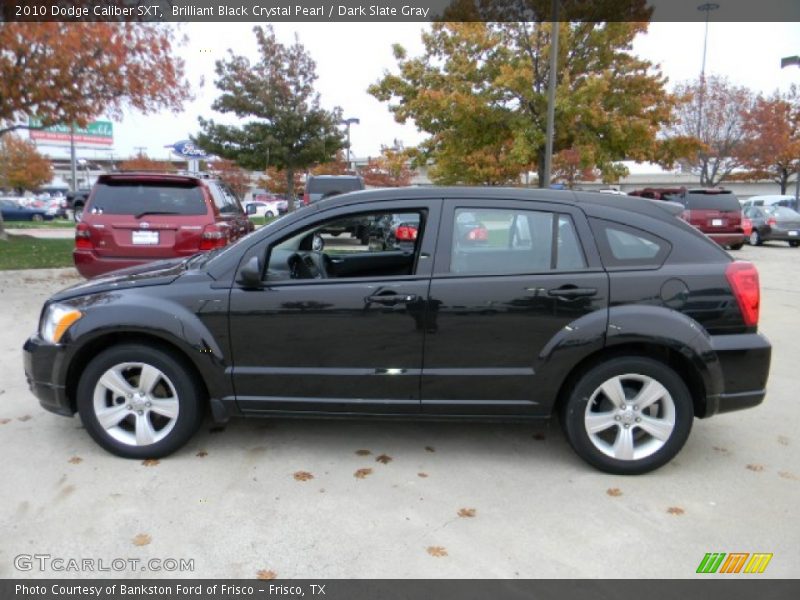 Brilliant Black Crystal Pearl / Dark Slate Gray 2010 Dodge Caliber SXT