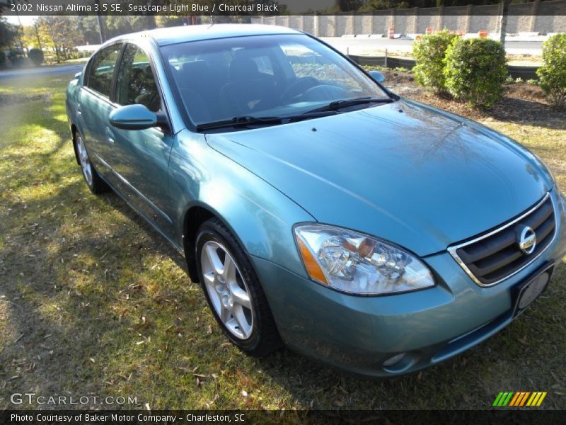 Seascape Light Blue / Charcoal Black 2002 Nissan Altima 3.5 SE