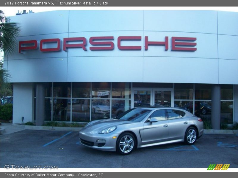 Platinum Silver Metallic / Black 2012 Porsche Panamera V6