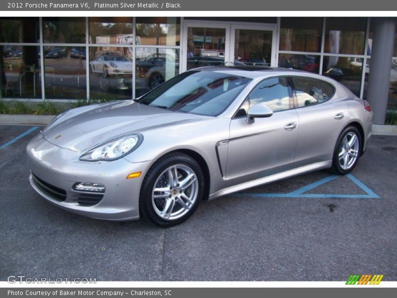 Platinum Silver Metallic / Black 2012 Porsche Panamera V6