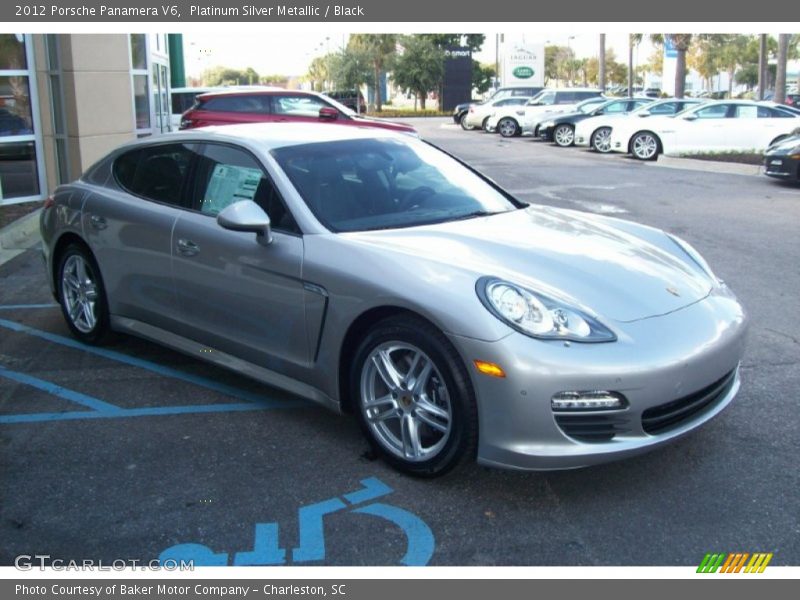 Platinum Silver Metallic / Black 2012 Porsche Panamera V6