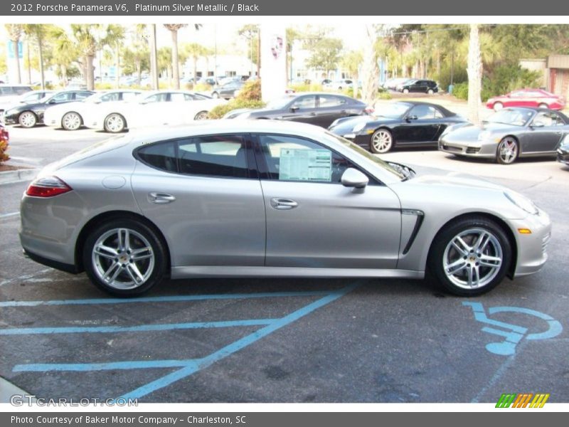 Platinum Silver Metallic / Black 2012 Porsche Panamera V6