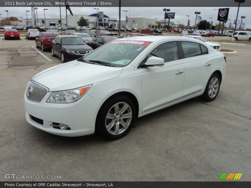 White Diamond Tricoat / Ebony 2011 Buick LaCrosse CXL