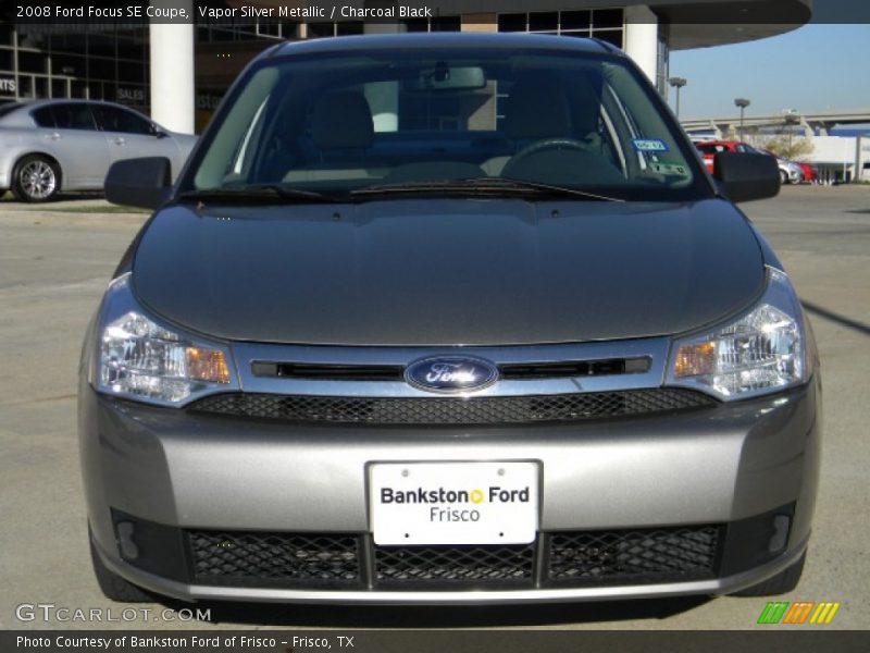 Vapor Silver Metallic / Charcoal Black 2008 Ford Focus SE Coupe