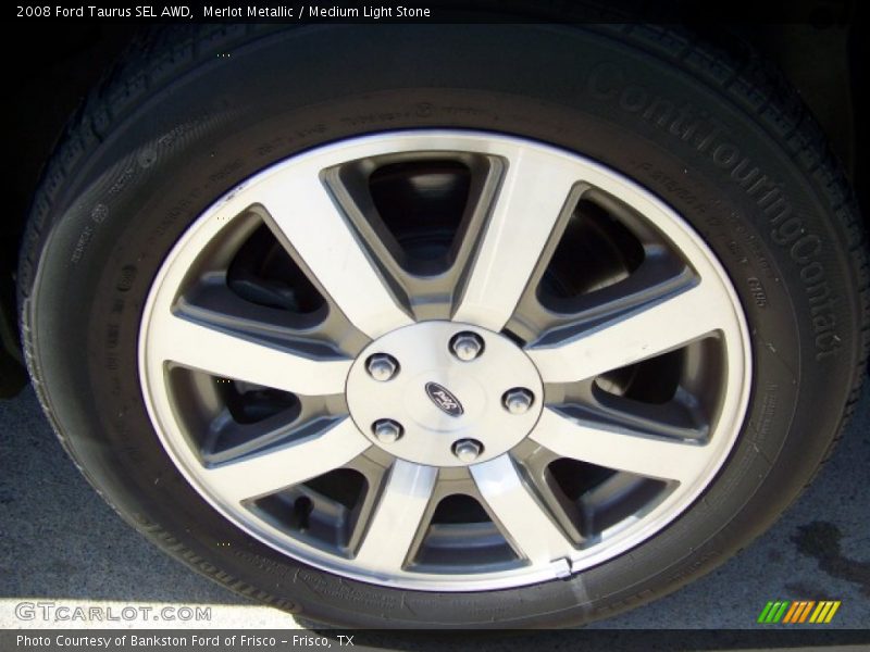 Merlot Metallic / Medium Light Stone 2008 Ford Taurus SEL AWD