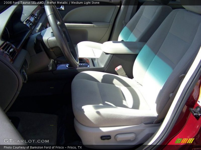 Merlot Metallic / Medium Light Stone 2008 Ford Taurus SEL AWD