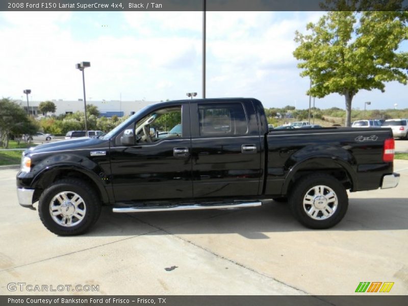 Black / Tan 2008 Ford F150 Lariat SuperCrew 4x4