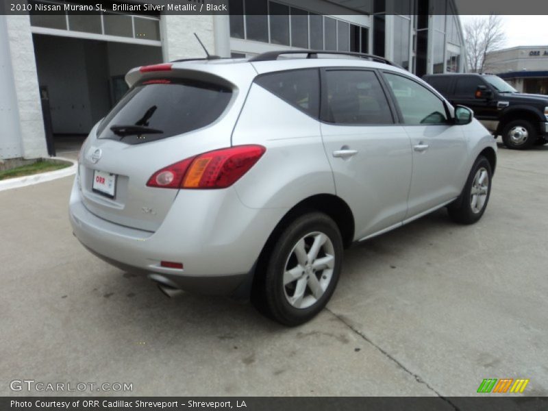 Brilliant Silver Metallic / Black 2010 Nissan Murano SL