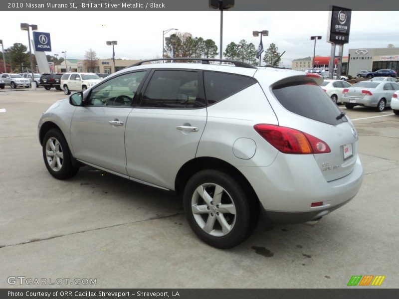 Brilliant Silver Metallic / Black 2010 Nissan Murano SL