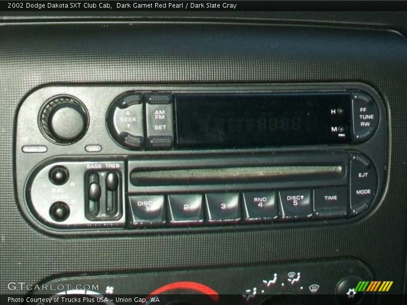 Dark Garnet Red Pearl / Dark Slate Gray 2002 Dodge Dakota SXT Club Cab