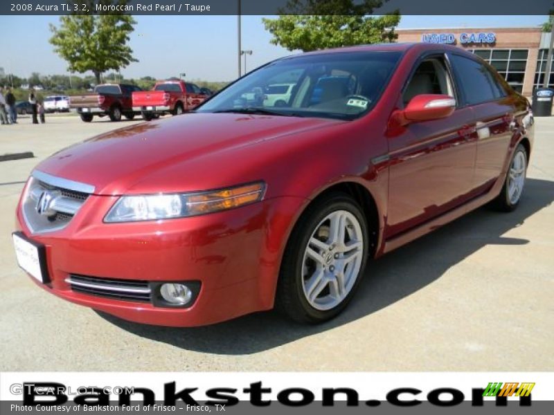 Moroccan Red Pearl / Taupe 2008 Acura TL 3.2