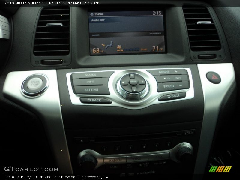 Brilliant Silver Metallic / Black 2010 Nissan Murano SL