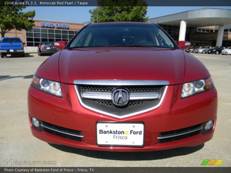 Moroccan Red Pearl / Taupe 2008 Acura TL 3.2