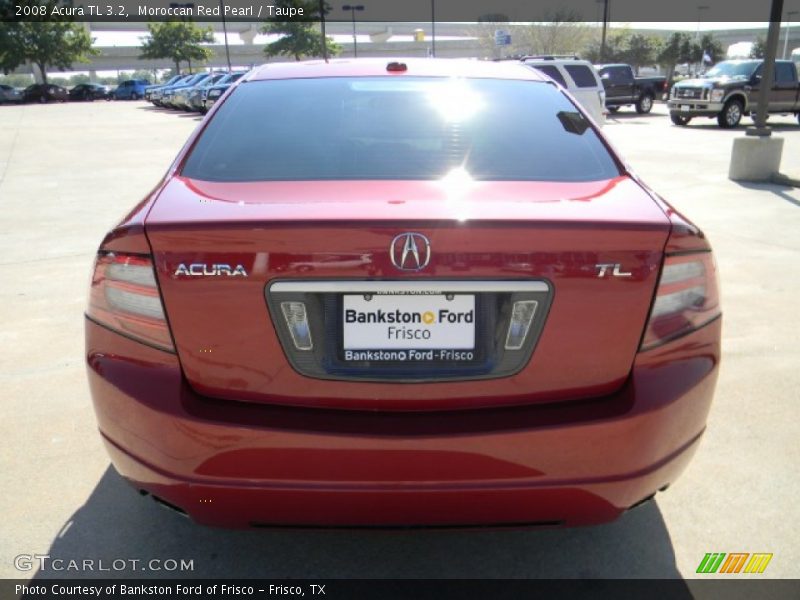 Moroccan Red Pearl / Taupe 2008 Acura TL 3.2